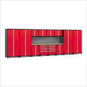 PRO Series 14-Piece Set with Bamboo Top and Slatwall