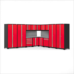 PRO Series 16-Piece Corner Set with Stainless Steel Tops and Slatwall