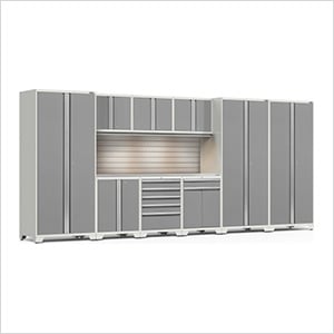 PRO Series Platinum 10-Piece Set with Stainless Top, Slatwall and LED Lights
