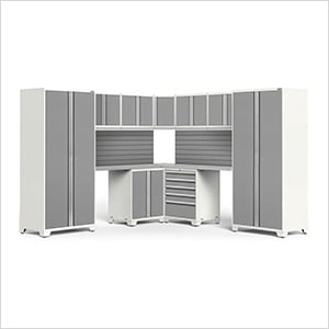 PRO Series 12-Piece Corner Set with Stainless Steel Tops and Slatwall