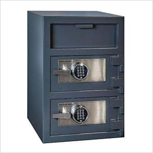 Front Load Double-Door Depository Safe with Electronic Locks