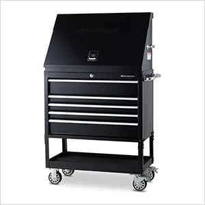 36-Inch 5-Drawer Utility Cart and Steel Triangle Toolbox