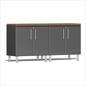 3-Piece Garage Workstation Kit with Bamboo Worktop