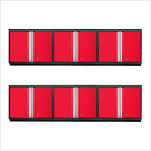 6 x PRO Series Wall Cabinets