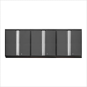 3 x PRO Series Grey Tall Wall Cabinets
