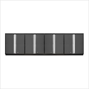 4 x PRO Series Grey Tall Wall Cabinets