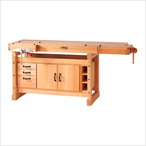 Original 1900 Woodworking Workbench with SM05 Cabinet