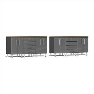8-Piece Garage Workstation Kit with Bamboo Worktops