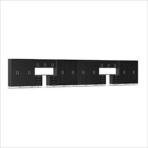 20-Piece Garage Cabinet Kit with Channeled Worktops