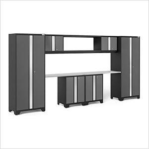 BOLD Series 9-Piece Garage Cabinet System with Stainless Worktop - Greg Smith Equipment Sales