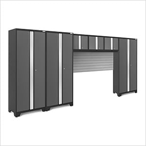 BOLD Series Grey 6-Piece Garage Cabinet Set with Backsplash - Greg Smith Equipment Sales