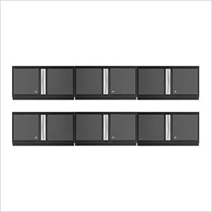 6 x BOLD Series Grey 36-Inch Wall Cabinets