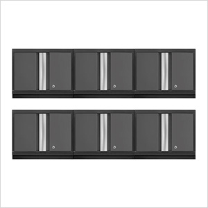 6 x BOLD Series Grey Wall Cabinets - Greg Smith Equipment Sales
