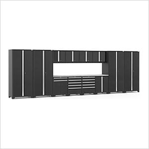 PRO Series Black 14-Piece Set with Stainless Steel Tops and LED Lights - Greg Smith Equipment Sales