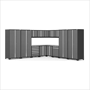 PRO Series 16-Piece Corner Set with Stainless Tops and LED Lights