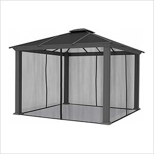 Santa Monica Aluminum Gazebo with Mosquito Netting