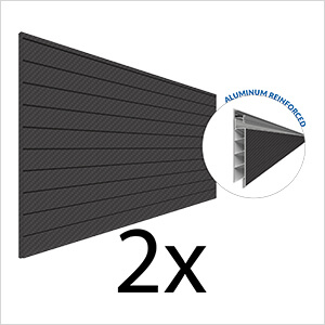 8 ft. x 4 ft. PROCORE+ PVC Carbon Fiber Slatwall