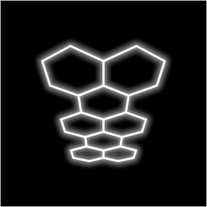 Large Long 8 Hex LED Lighting Kit (15.61' x 6.75')