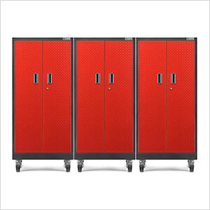 3 x Premier Tall GearLocker Garage Cabinet