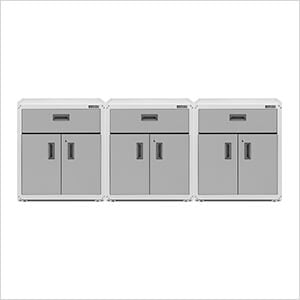 3 x Ready-To-Assemble 28-Inch Base Cabinet