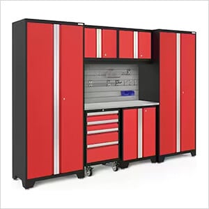 BOLD Series 7-Piece Set with Stainless Top, Backsplash and Hook Kit