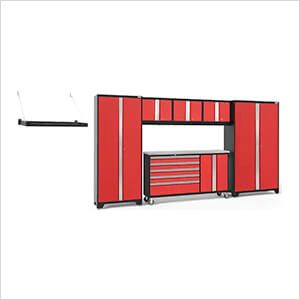 BOLD 7-Piece Project Center Set with Stainless Top and Wall Shelf
