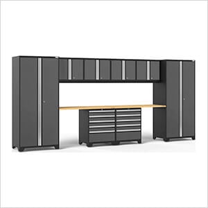 PRO Series Grey 10-Piece Set with Bamboo Top