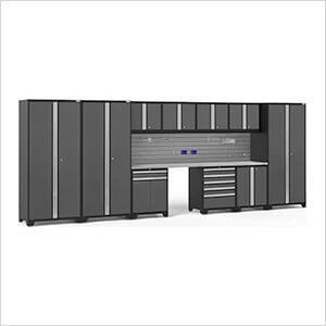 PRO Series 12-Piece Set with Stainless Steel Tops and Slatwall Hook Kit