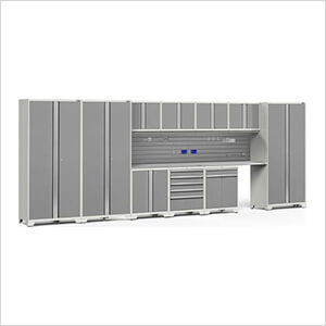 PRO Series  Platinum 12-Piece Set with Stainless Tops and Slatwall Hook Kit