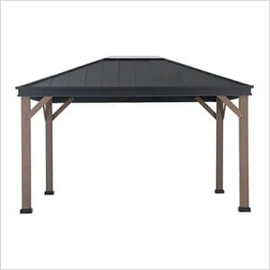 11 x 13 Cedarville Hardtop Gazebo with Skylight (Black Roof)