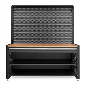 PRO Series 78-Inch Workstation with Bamboo Top and 30 Piece Accessory Kit