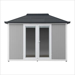 12.6 ft. W x 10 ft. Backyard Office Multipurpose Outdoor Shed
