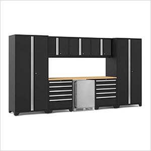 PRO Series Black 9-Piece Set with Bamboo Top