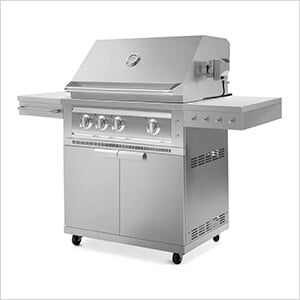 Outdoor Kitchen Grill Cart with 33-Inch Platinum Grill