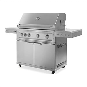 Outdoor Kitchen Grill Cart with 40-Inch Platinum Grill