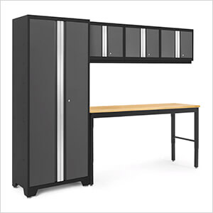 BOLD Series 5-Piece Set with 72-Inch Bamboo Workbench