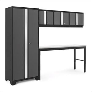 BOLD Series 5-Piece Set with 72-Inch Stainless Steel Workbench