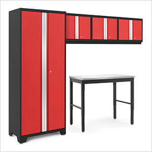 BOLD Series 5-Piece Set with 48-Inch Stainless Steel Workbench