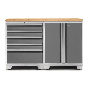 PRO Platinum 3-Piece Work Station with Bamboo Top