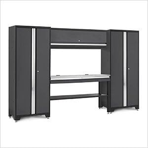 BOLD Series Grey All In One 5-Piece Set with Stainless Steel Top