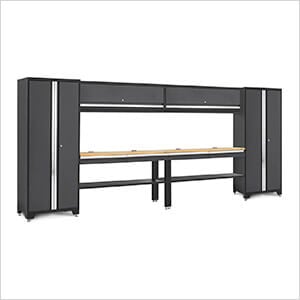 BOLD Series Grey All In One 8-Piece Set with Bamboo Top