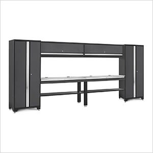 BOLD Series Grey All In One 8-Piece Set with Stainless Steel Top