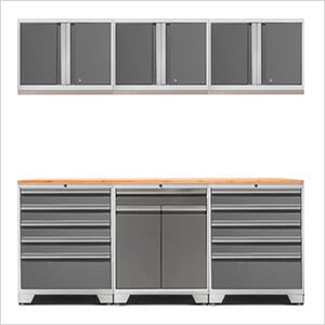 PRO Platinum 7-Piece Garage Cabinet Set with Bamboo Top - Greg Smith Equipment Sales
