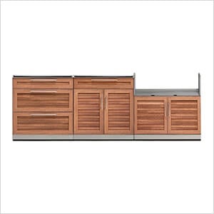 Grove 3-Piece Outdoor Kitchen Set (No Countertop)