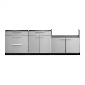 Stainless Steel 3-Piece Outdoor Kitchen Set (No Countertop) - Greg Smith Equipment Sales