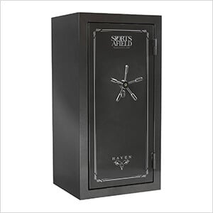 Haven 36-Gun Safe with Biometric Lock (Metal Grey)