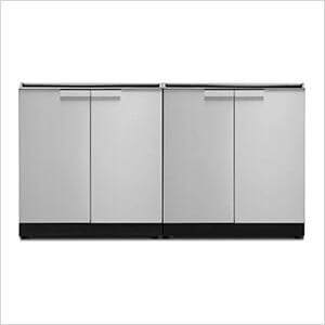 Stainless Steel 2-Piece Outdoor Kitchen Set (No Countertop)