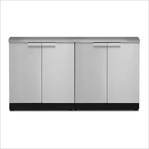 Stainless Steel 3-Piece Outdoor Kitchen Set with Countertops