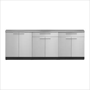 Stainless Steel 4-Piece Outdoor Kitchen Set with Countertops and Covers - Greg Smith Equipment Sales