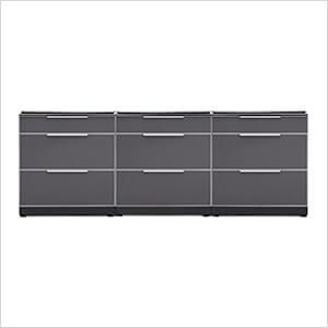 Aluminum Slate 3-Piece Outdoor Kitchen Set (No Countertop)